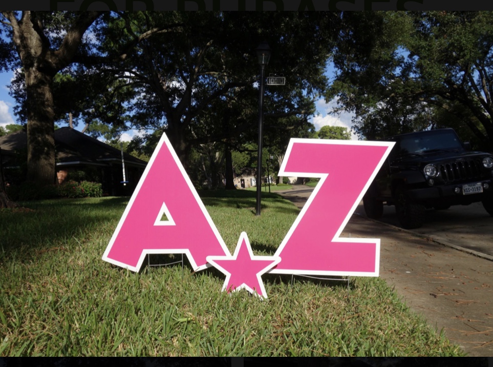 Pink A to Z Letters